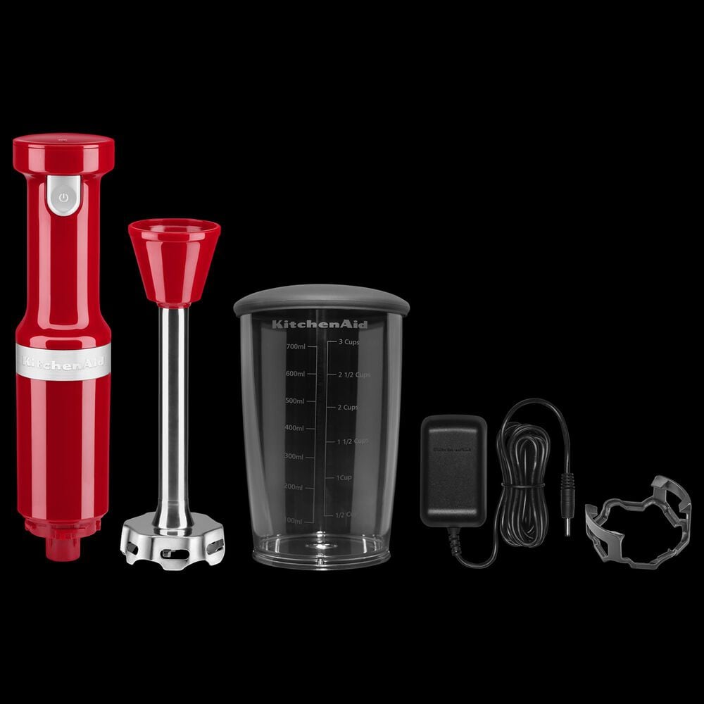 KitchenAid Cordless Variable Speed Hand Blender in Empire Red