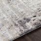 Surya Tuscany TUS-2312 12" x 15" Gray, Charcoal, Black and Ivory Area Rug, , large