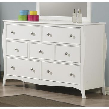 Pacific Landing Dominique 7 Drawer Dresser in White, , large