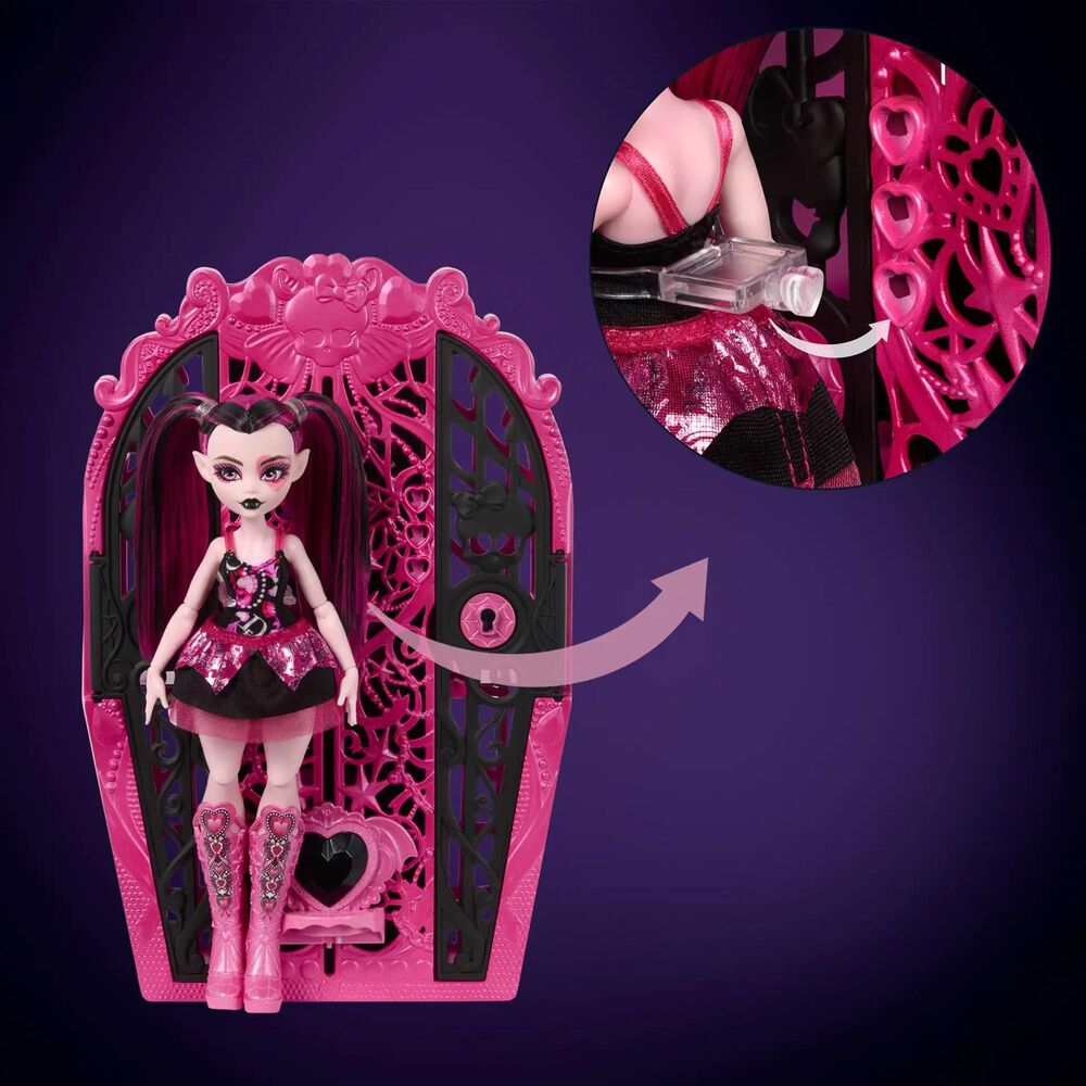 Monster High Skulltimate Secrets Monster Mysteries Draculaura Doll Set in Multicolor, , large