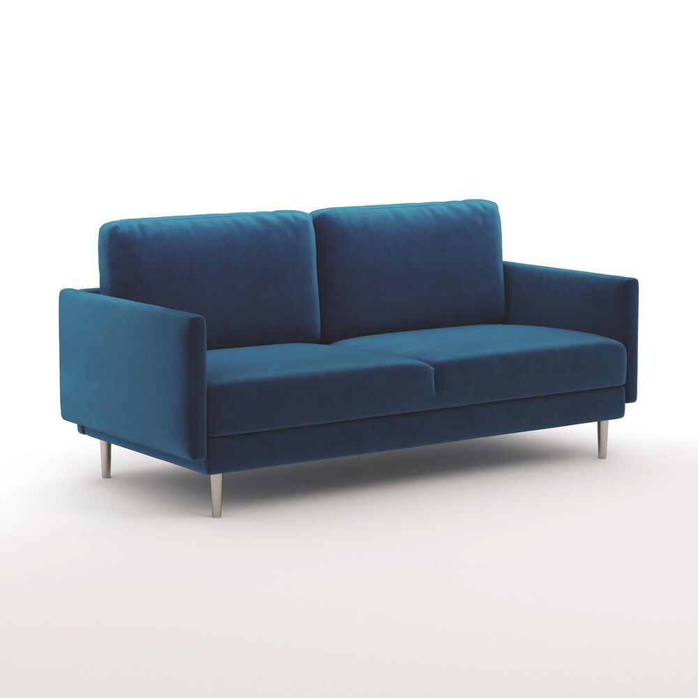 37B Sofa in Navy Blue Velvet, , large