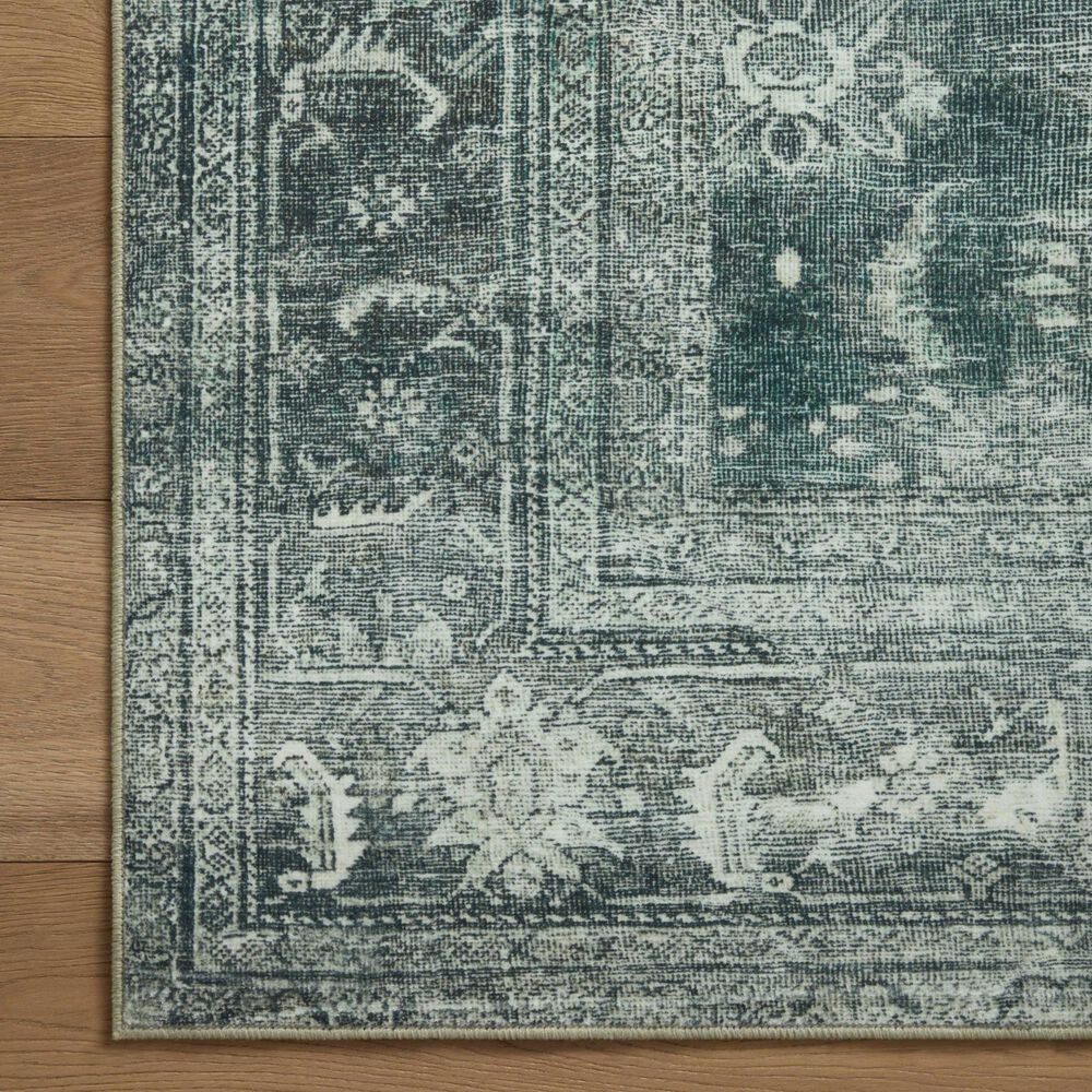 Magnolia Home Banks 2&#39;6&quot; x 7&#39;6&quot; Blue and Lagoon Runner, , large