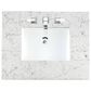 James Martin De Soto 30" Single Bathroom Vanity in Silver Gray with 3 cm Eternal Jasmine Pearl Quartz Top and Rectangular Sink, , large