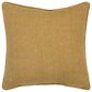 Rizzy Home Solid 20" Poly Filled Pillow in Gold, , large