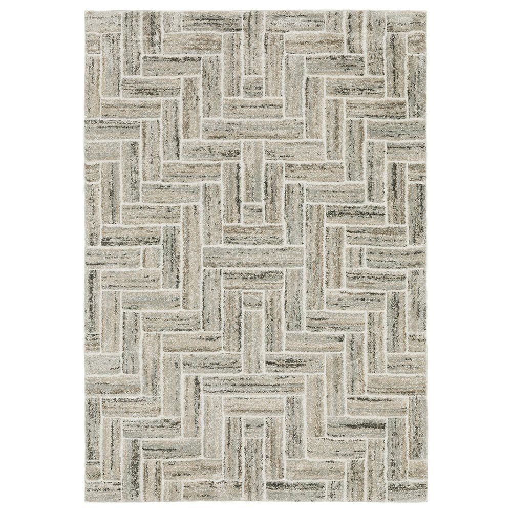 Oriental Weavers Cambria Geometric 7"10" x 10"10" Ivory Area Rug, , large