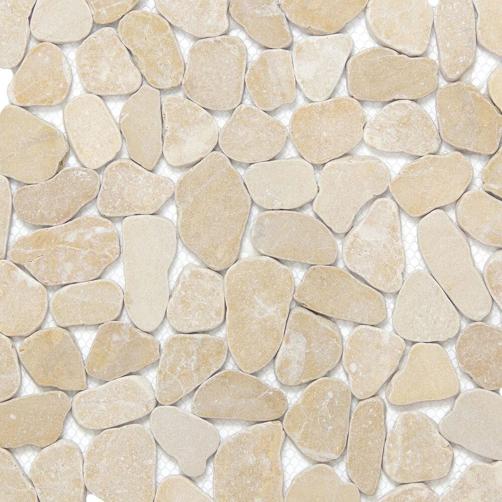 Emser Cultura Beige 12" x 12" Natural Stone Mosaic Sheet, , large