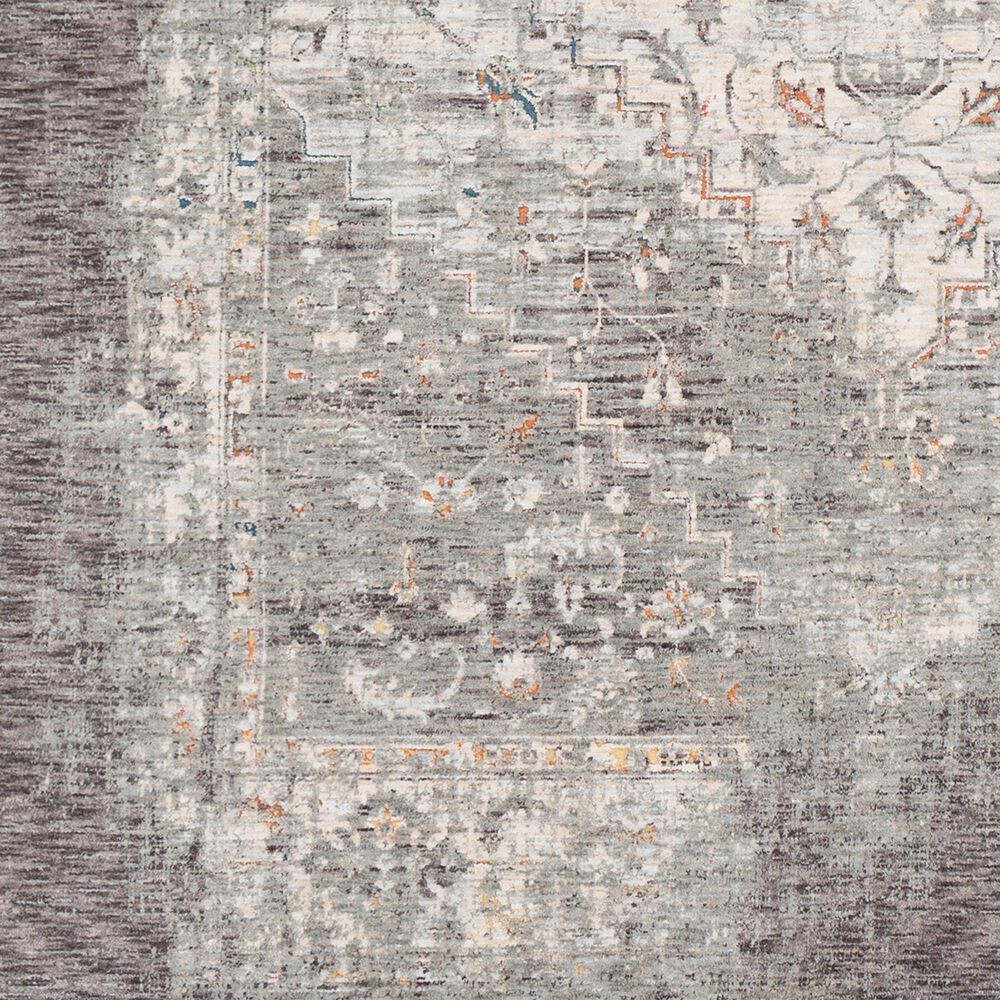 Surya Presidential PDT-2311 5&#39; x 8&#39; Charcoal, Ivory, Blue and Orange Area Rug, , large