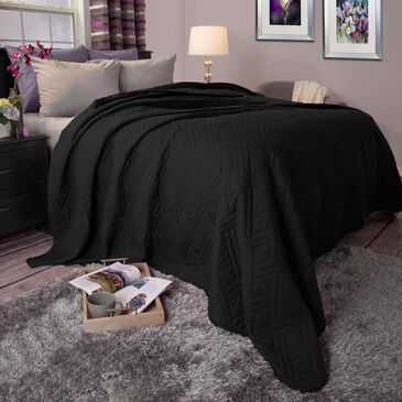 Timberlake Full/Queen Bed Quilt in Black, , large