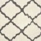 Safavieh Dallas Shag SGD257H-5 5"1" x 7"6" Ivory/Dark Grey Area Rug, , large