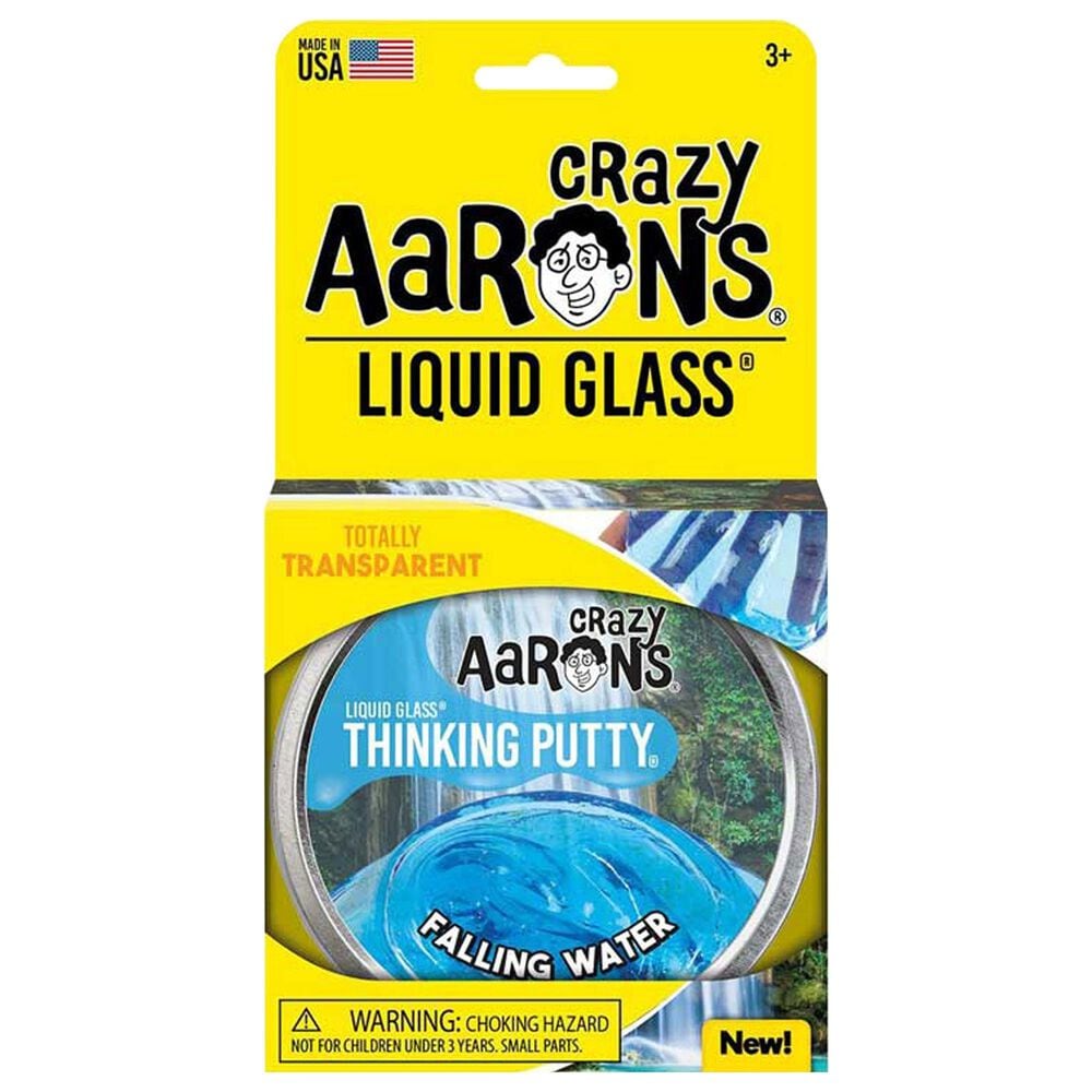 Crazy Aaron&#39;s Liquid Glass Falling Water Thinking Putty in Crystal Clear Blue, , large