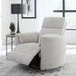 Simeon Collection Radius Manual Swivel Glider Recliner in Angora Linen, , large