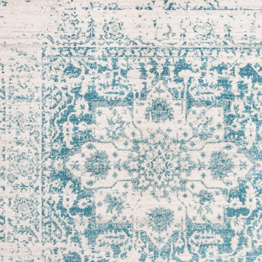 Safavieh Madison MAD603J 5&#39; Square Teal and Ivory Area Rug, , large