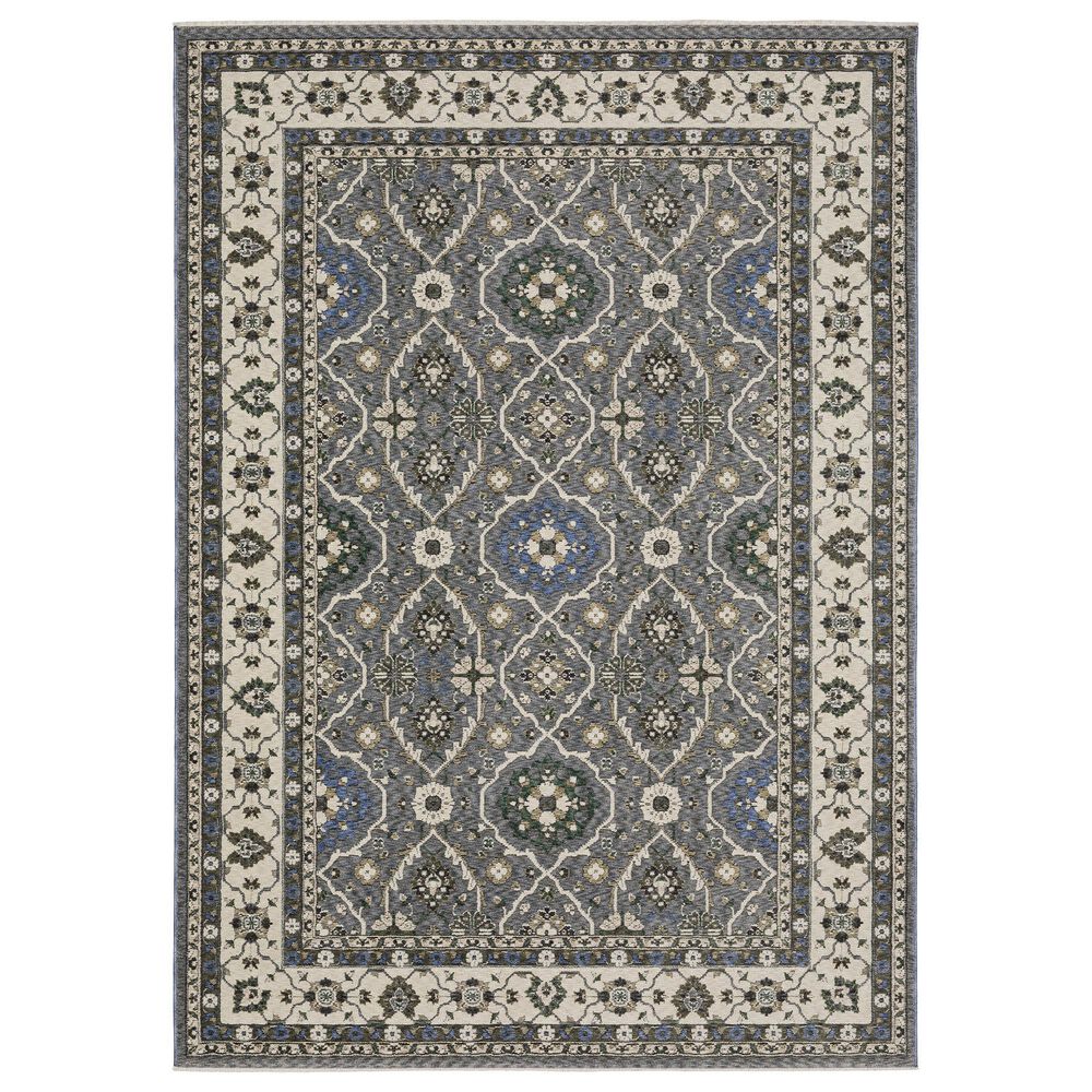 Oriental Weavers Hastings HA07H 2"3" x 7"6" Blue Runner, , large