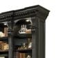 Hooker Furniture Telluride Bookcase and Hutch in Black with Reddish Brown Rub-Through, , large
