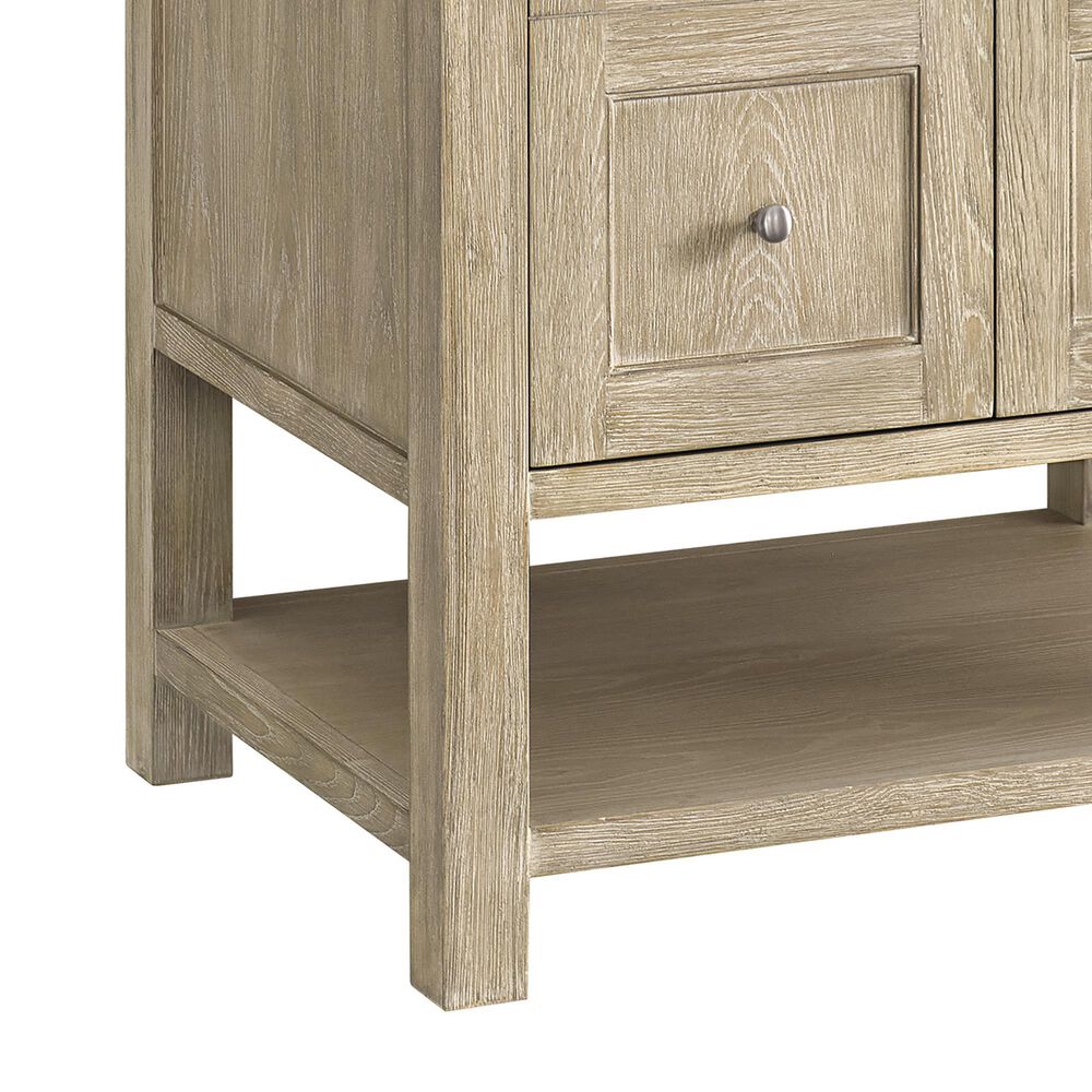 James Martin Breckenridge 30&quot; Single Vanity in Whitewashed Oak with 3 cm Victorian Silver Quartz Top, , large