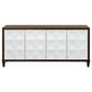 Wycliff Bay Stellar 80" TV Console in Brown and White, , large