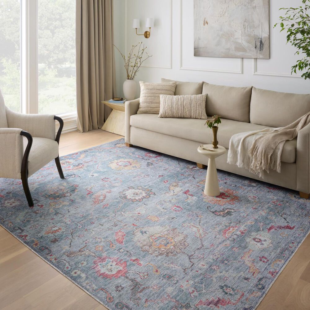 Loloi II Elysium 9&#39;6&quot; x 14&#39; Denim and Multicolor Area Rug, , large