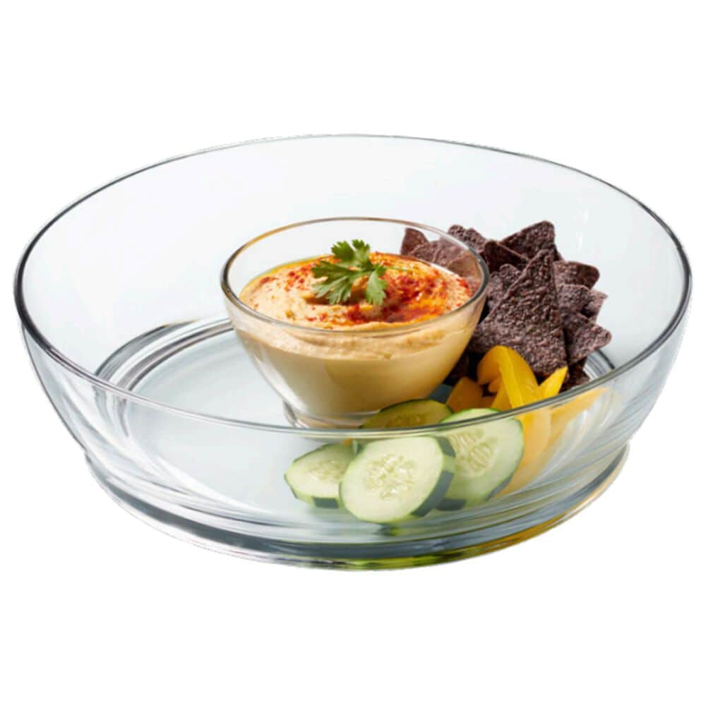 Anchor Hocking Whitman 2-Piece Chip and Dip Set in Clear, , large