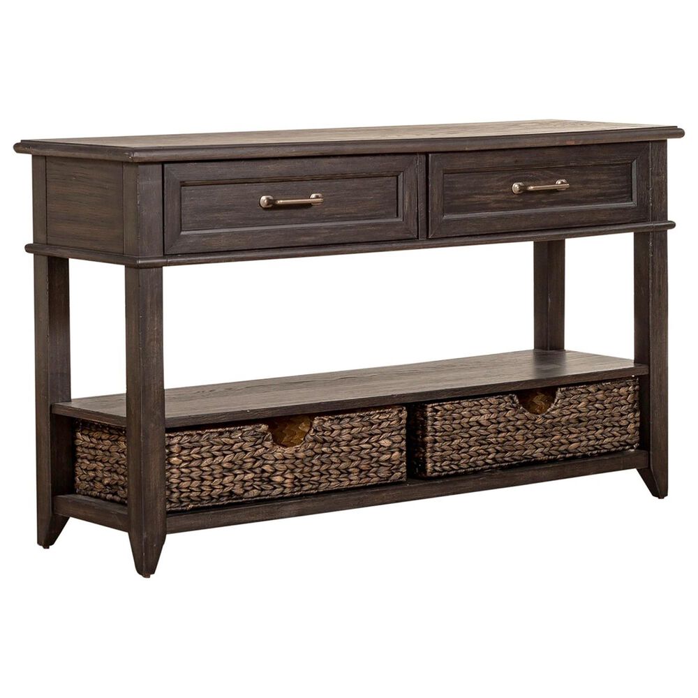 Liberty Mill Creek 2-Drawer Sofa Table in Peppercorn, , large