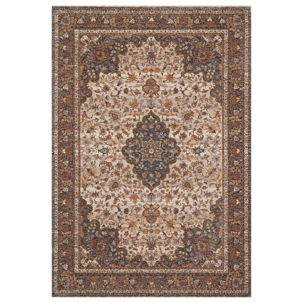 Loloi Lourdes LOU-01 9"6" x 13"1" Natural and Ocean Area Rug, , large