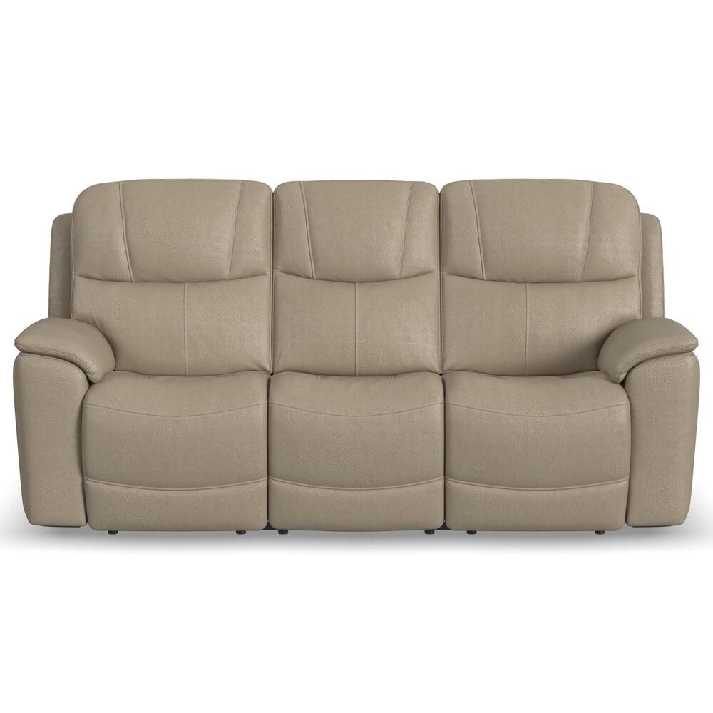 Flexsteel Crew Power Reclining Sofa with Power Headrests and Lumbar in Pebble, , large
