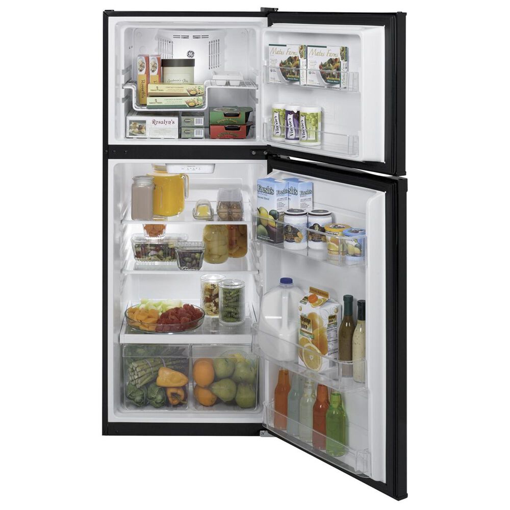 GE Appliances 11.6 Cu. Ft. Top-Freezer Refrigerator in Black, , large