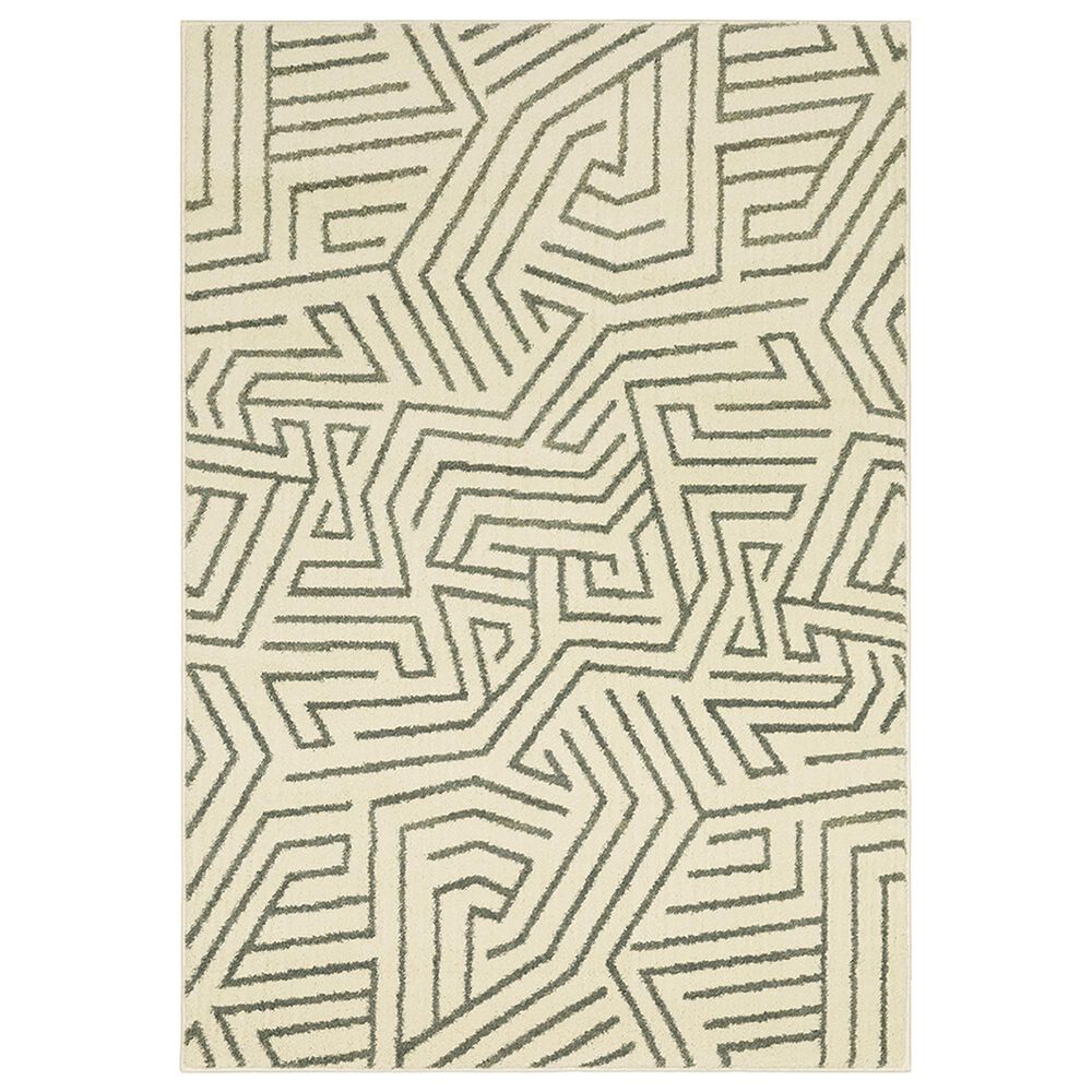 Oriental Weavers Seneca SE08A 2" x 3" Beige and Grey Area Rug, , large