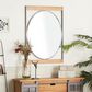 Novogratz 40" x 28" Wall Mirror in Matte Brown and Gray, , large