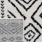 Safavieh Tulum TUL267 9" x 12" Ivory and Black Area Rug, , large