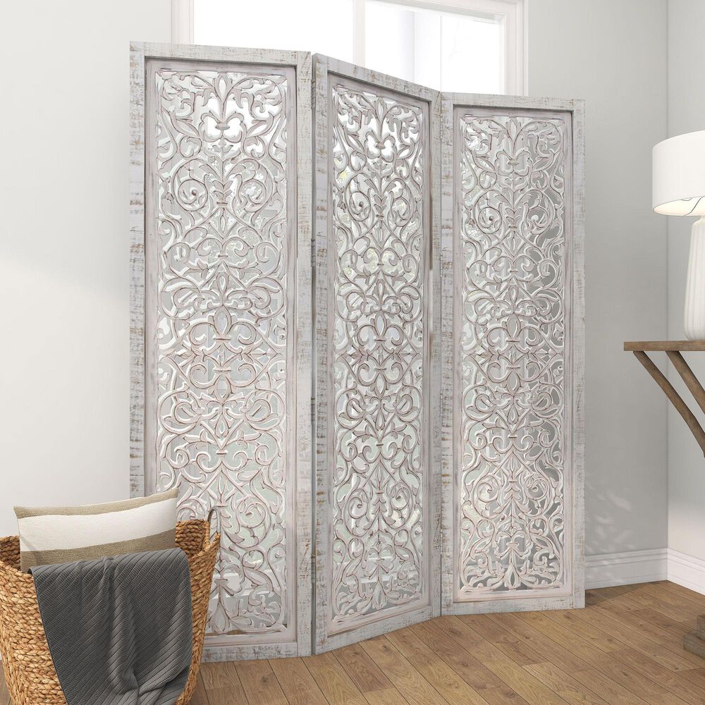 Screenflex CRDFF3 Frosted 3 Panel Room Divider