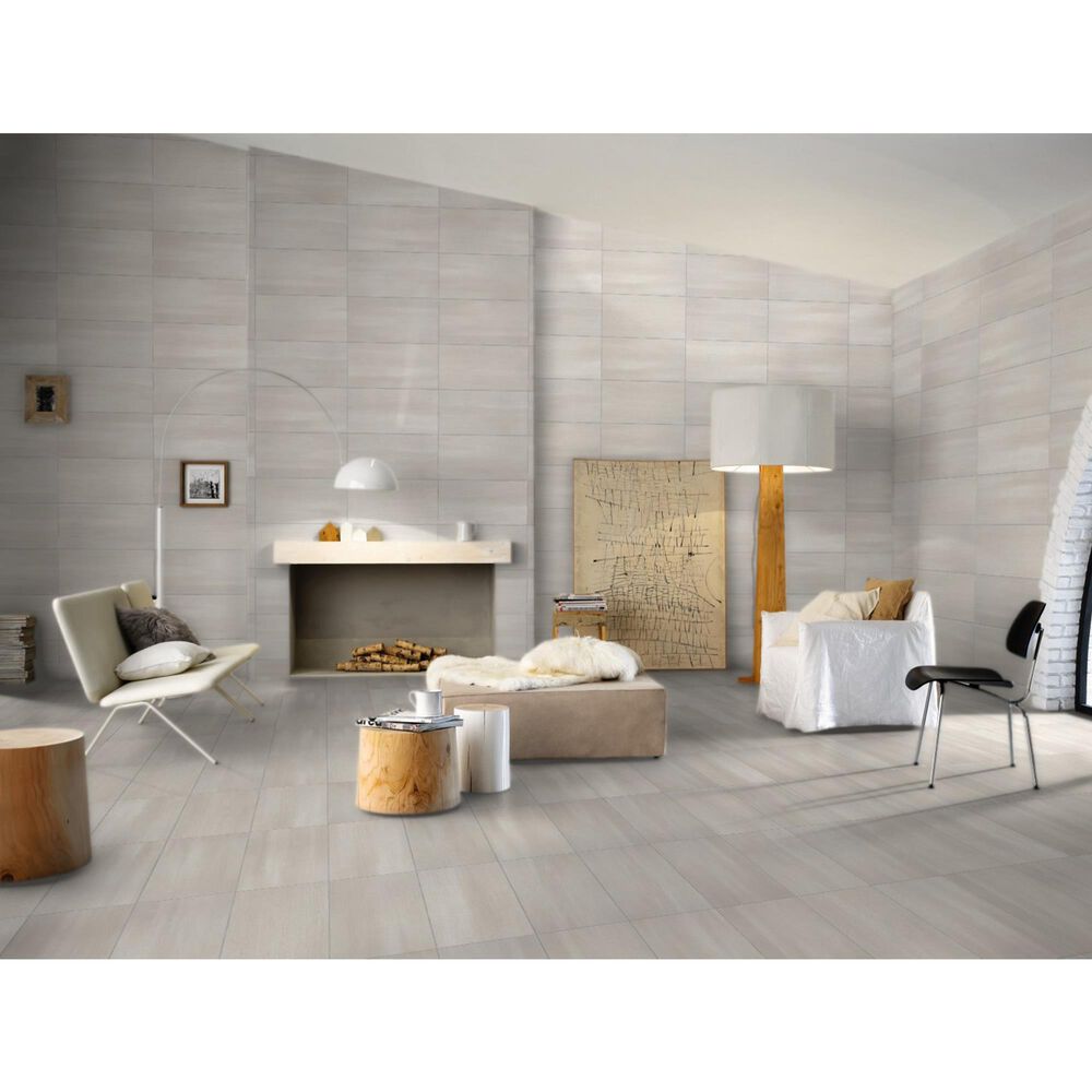 Marazzi Persuade Gray 12&quot; x 24&quot; Porcelain Tile, , large