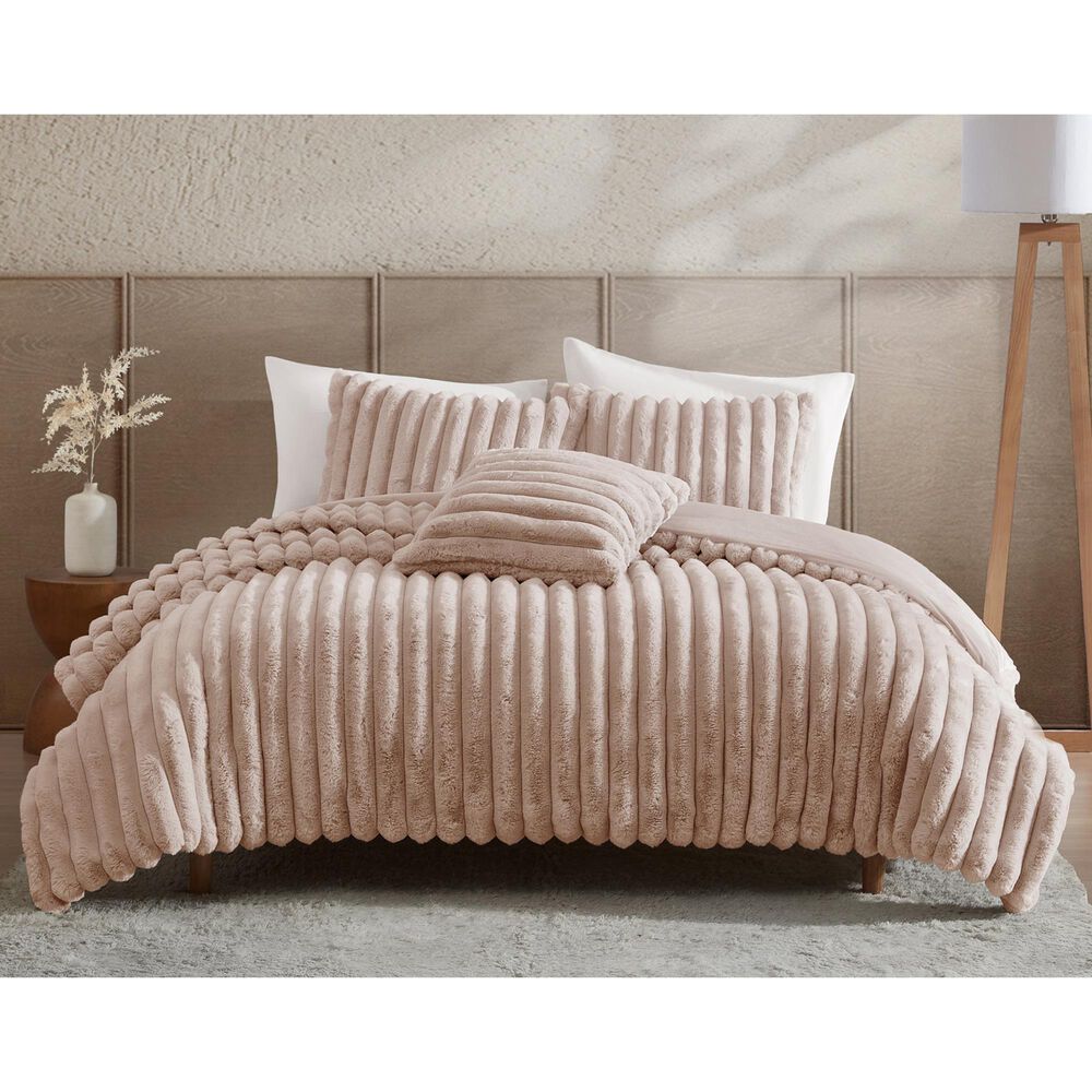 Hallmart Collectibles Ethan 4-Piece King Comforter Set in Blush, , large