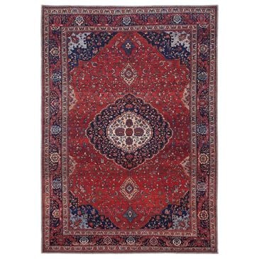 Feizy Rugs Rawlins 39HDF 5"3" x 7"6" Red and Navy Area Rug, , large