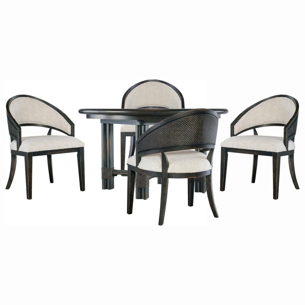 Hooker Furniture Retreat 5-Piece Round Dining Set in Black Sand