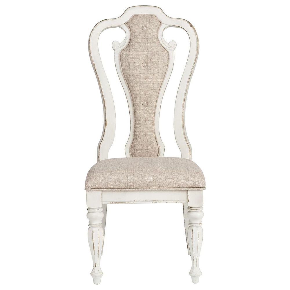 Belle Furnishings Magnolia Manor Side Chair in Antique White, , large