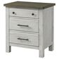 Eastern Shore Timber Ridge 2 Drawer Nightstand in Weather White and Sierra Brown, , large