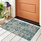 Dalyn Rug Company Brisbane Abstract 1"8" x 2"6" Teal Area Rug, , large