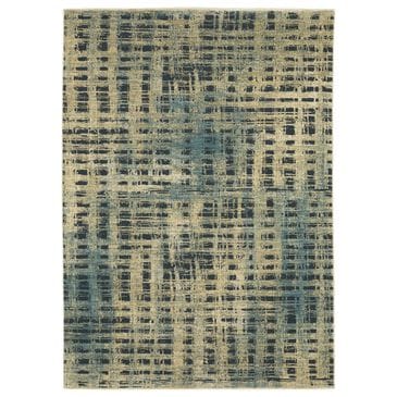 Oriental Weavers Reed RE07B 2"3" x 7"6" Beige and Blue Runner, , large