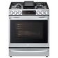 LG 6.3 Cu. Ft. Smart Wi-Fi Enabled ProBake Convection InstaView Slide-In Gas Range with Air Fry in Stainless Steel, , large