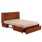 New Day Furniture Clover Murphy Cabinet Bed and Mattress in Cherry, , large
