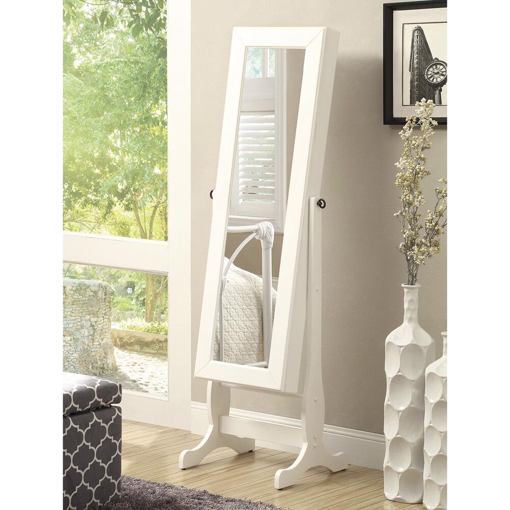 Pacific Landing Jewelry Mirror in White, , large