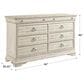 Kincaid Selwyn Whiteside 8-Drawer Dresser in Cottage White, , large