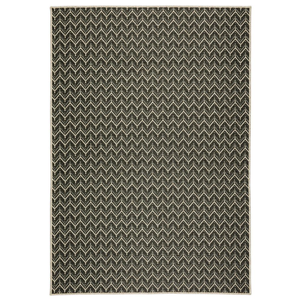 Dalyn Rug Company Bali BB1 8" x 10" Charcoal Indoor/Outdoor Area Rug, , large