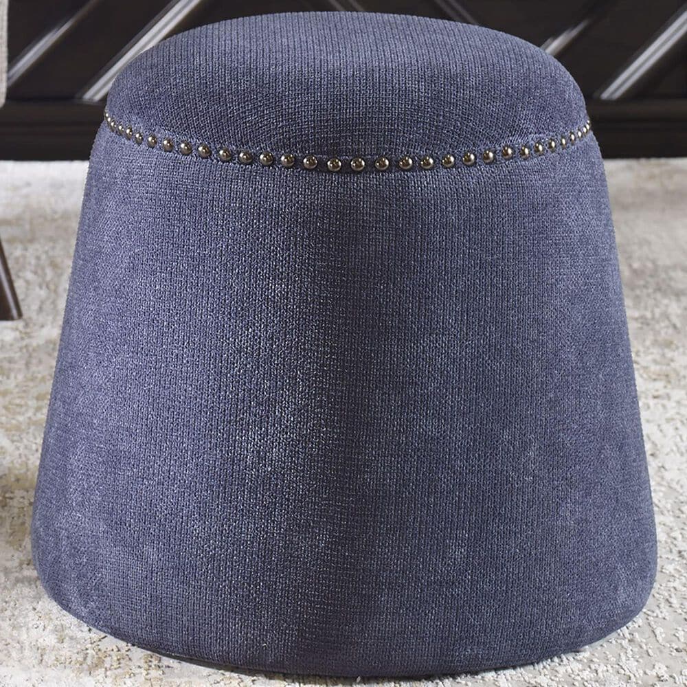 Uttermost Gumdrop Ottoman in Denim Blue, , large