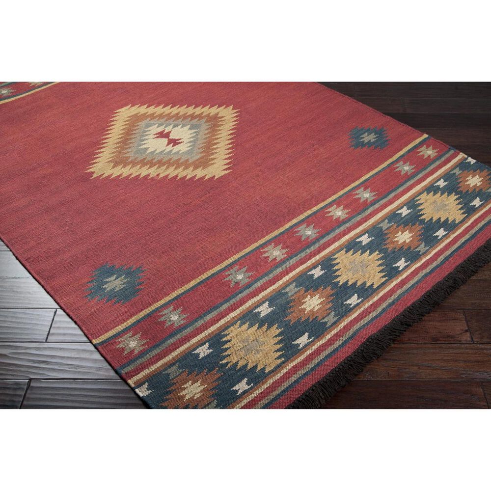 Surya Jewel Tone JT-1033 8&#39; x 11&#39; Red, Navy, Camel and Rust Area Rug, , large