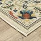 Oriental Weavers Francesca FR10A 3"3" x 5" Ivory Area Rug, , large