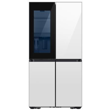 Samsung Bespoke 22.5 Cu. Ft. 4-Door French Door Refrigerator in White Glass, , large