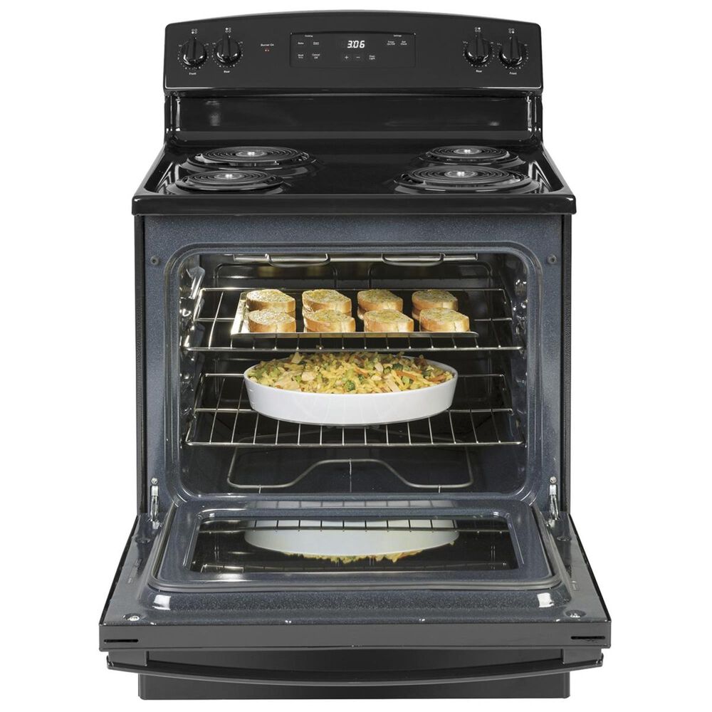 GE Appliances 30&quot; Free-Standing Electric Range with Dual Element Bake in Black, , large