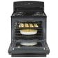 GE Appliances 30" Free-Standing Electric Range with Dual Element Bake in Black, , large