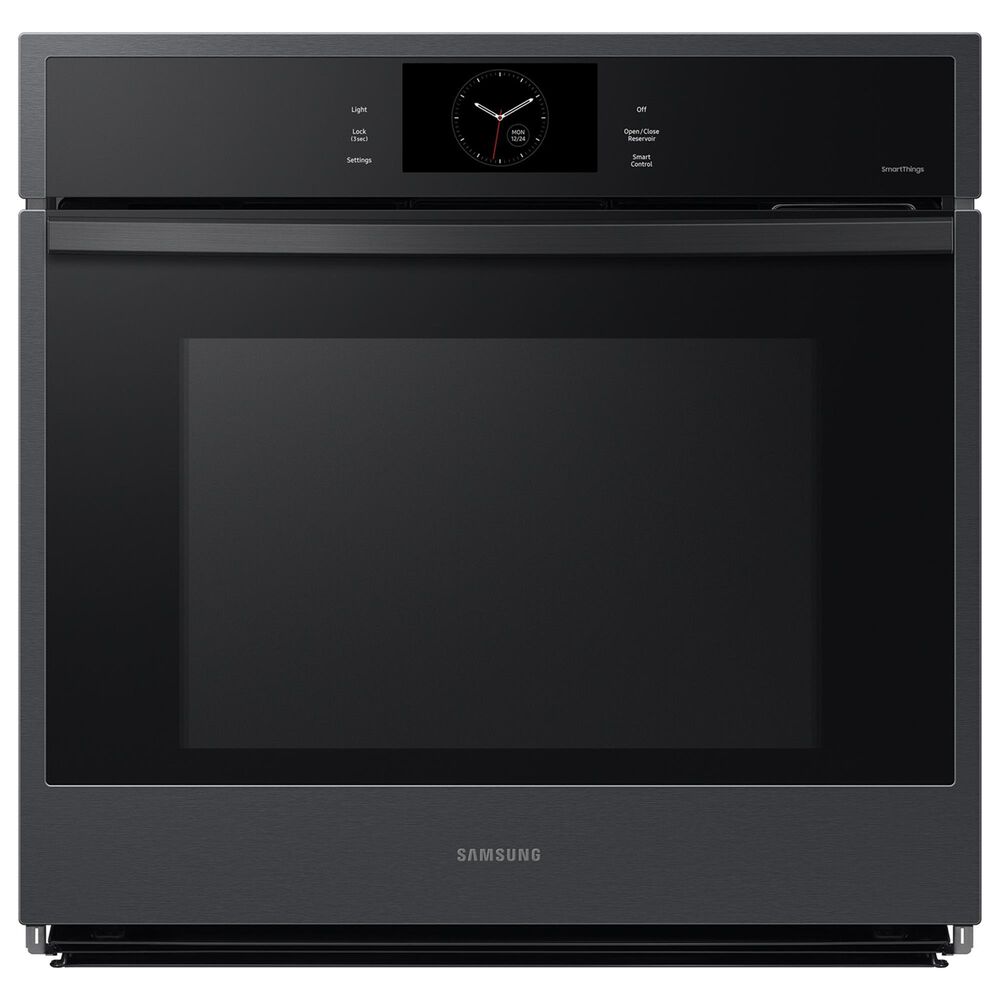 Samsung 2-Piece Kitchen Package with Matte Black Steel 30&quot; Built-In Convection Single Wall Oven and Black Stainless Steel 30&quot; Cooktop, , large